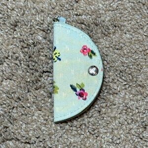 Vera Bradley Floral Blue and Pink Cord Holder with Key Ring